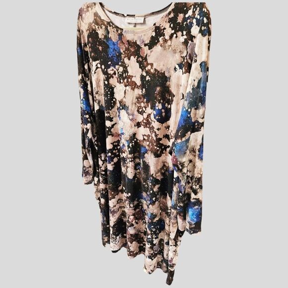 BRYN WALKER AVILA Print Dress In Galassia Wine Color - Picture 8 of 12